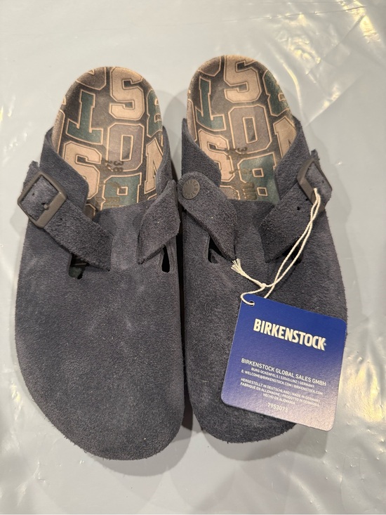 Birkenstock Shoes - Birkenstock variety Suede Navy Boston Clogs